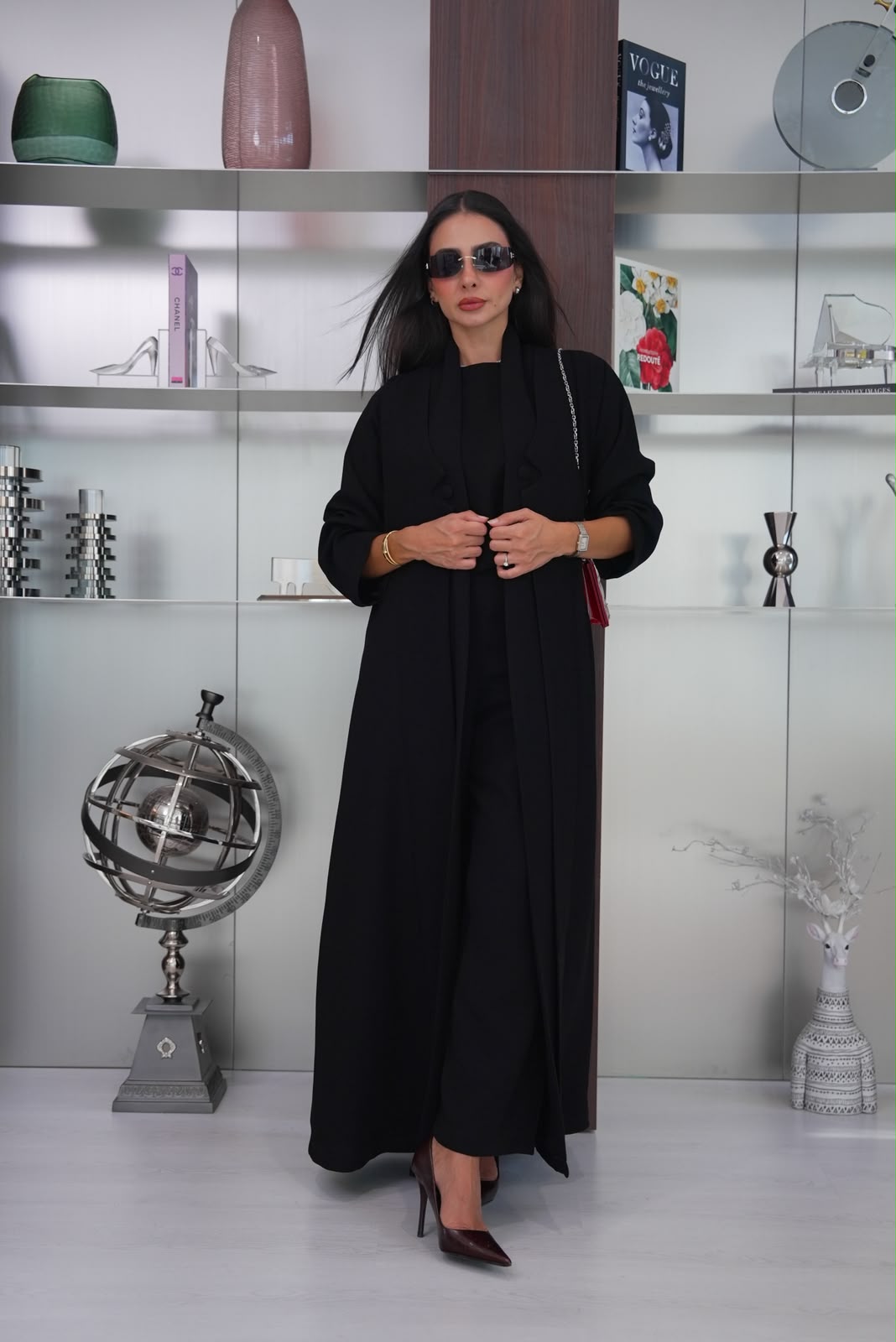 black crepe abaya.C:431