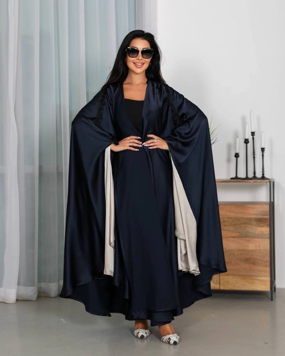 عباية كريب IB147 أزرق (مقاس واحد)