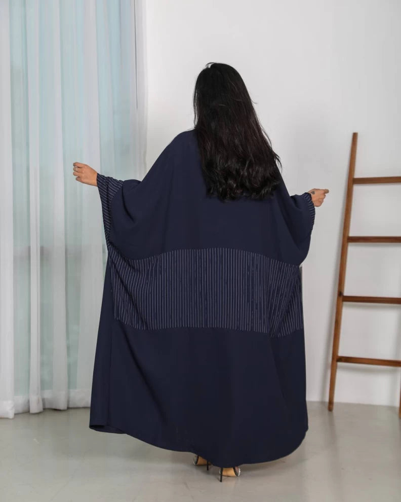 عبايه كريب كحلي IB145 Blue