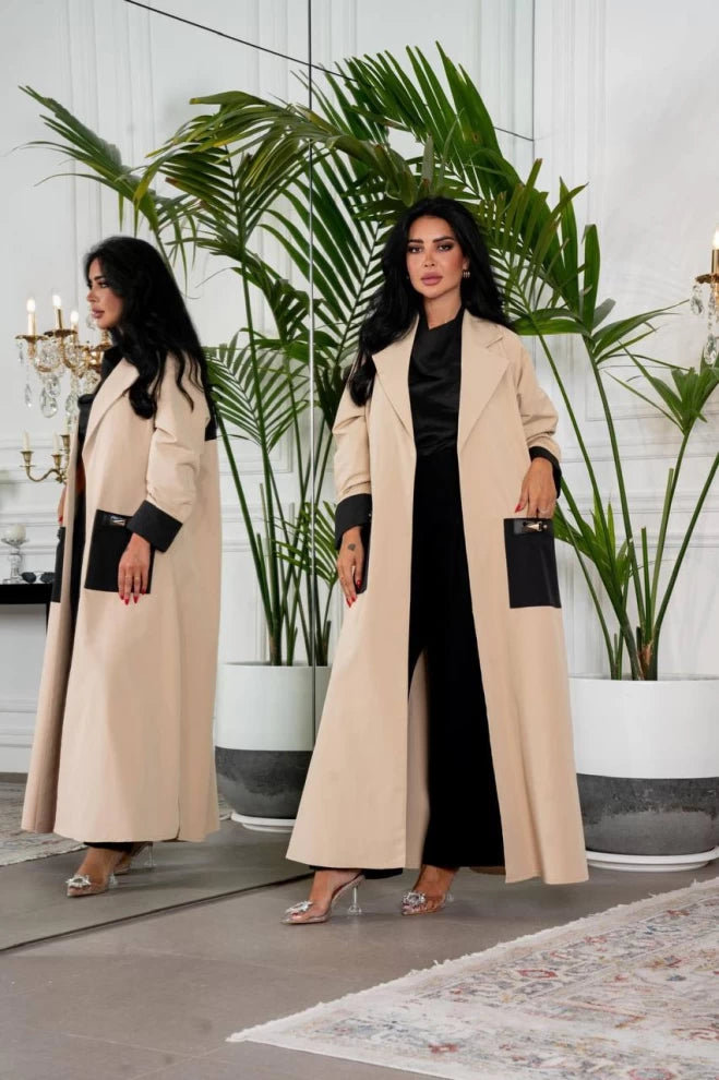 عبايه قطن بيج IB133 Beage