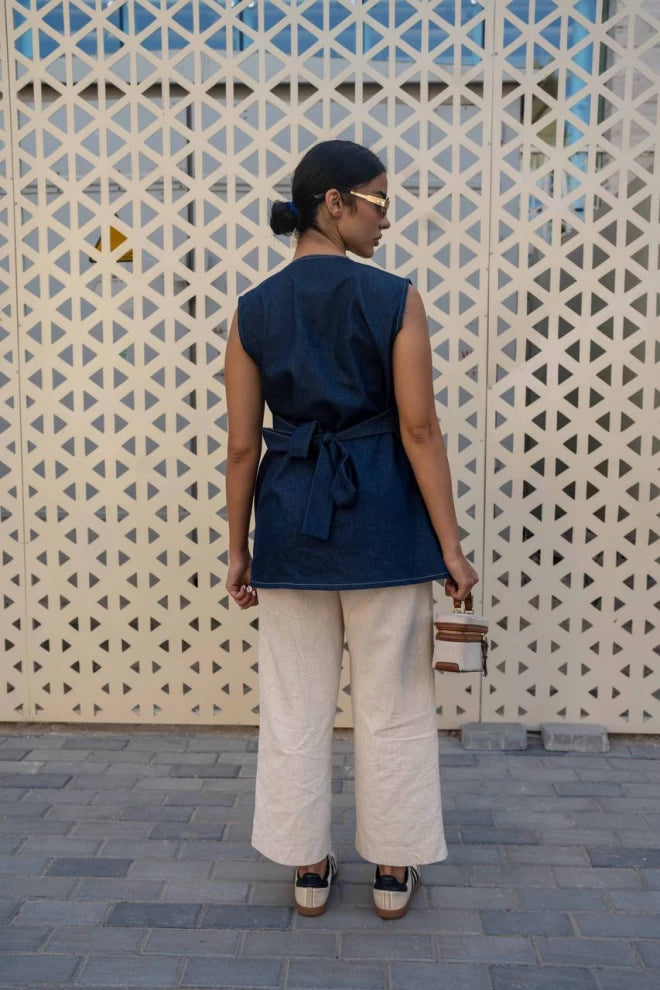 سترة جينز وبنطلون بيج IB1053