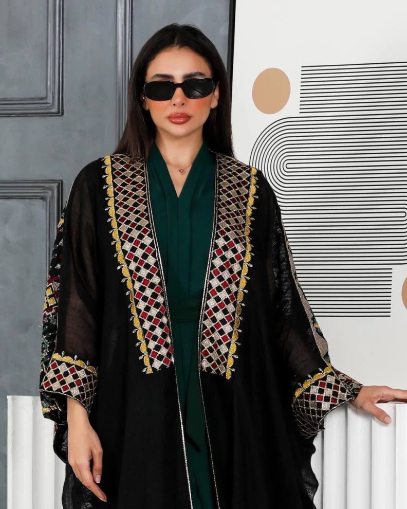 بشت لينن مع شك يدوي IB139 Black