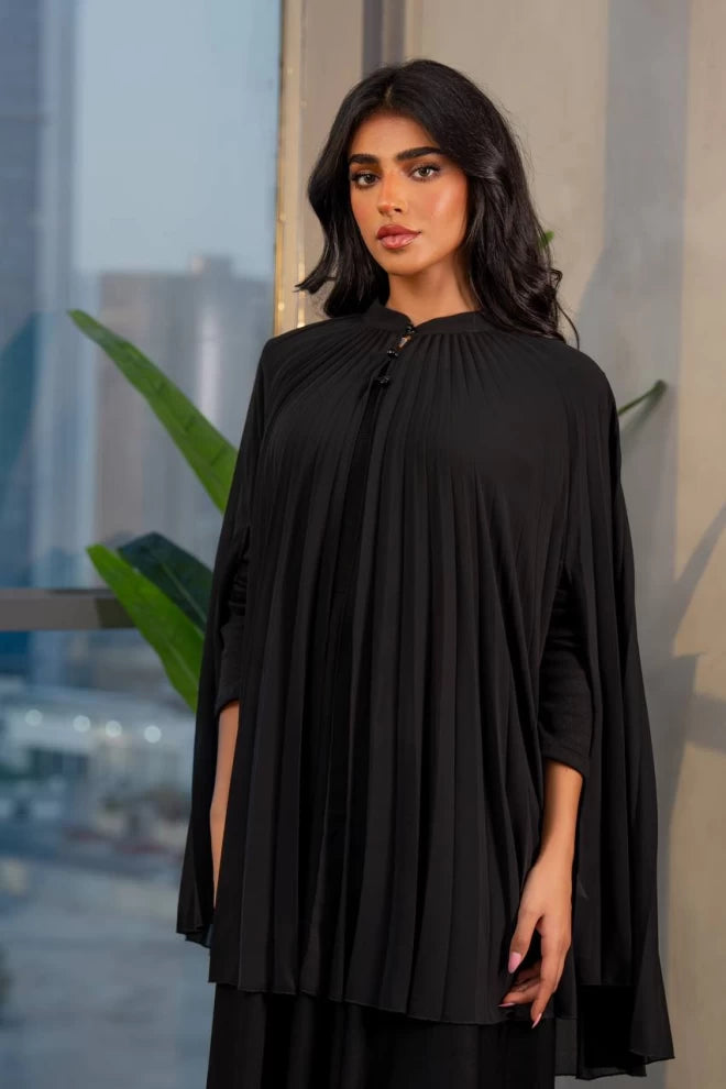 طقم بلوزة وفستان أسود IB241 أسود 