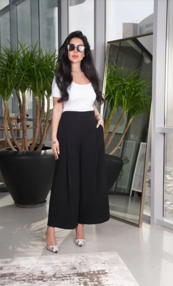 Black Crepe Trousers IB1011 (S)