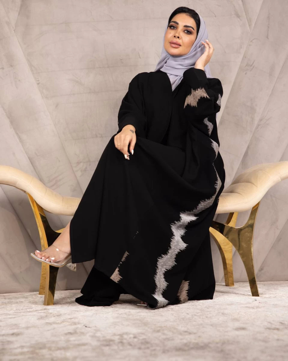 Abaya Crepe Free Size IB183 (Free size)