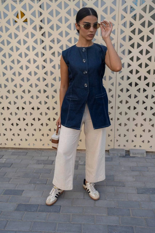 سترة جينز وبنطلون بيج IB1053 