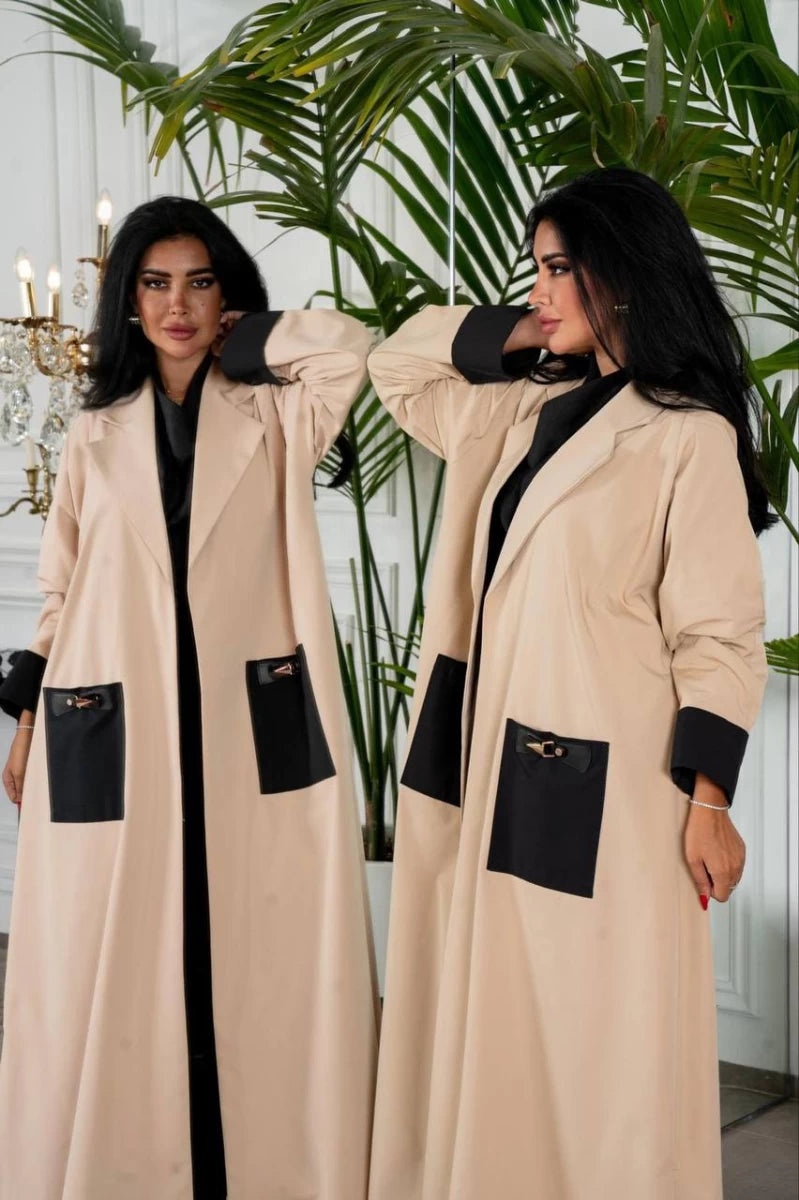 عبايه قطن بيج IB133 Beage