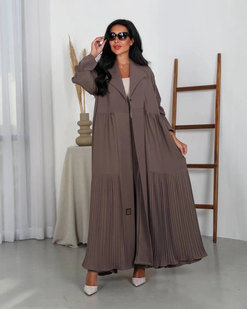 عباية كريب IB148 بني 