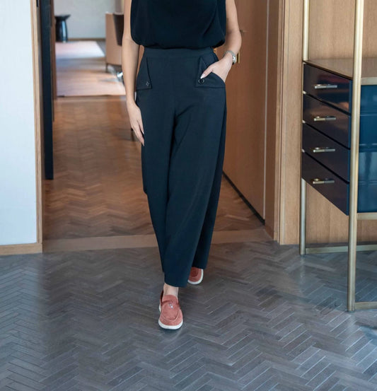 بنطلون كريب أسود IB1051 بنطلون أسود