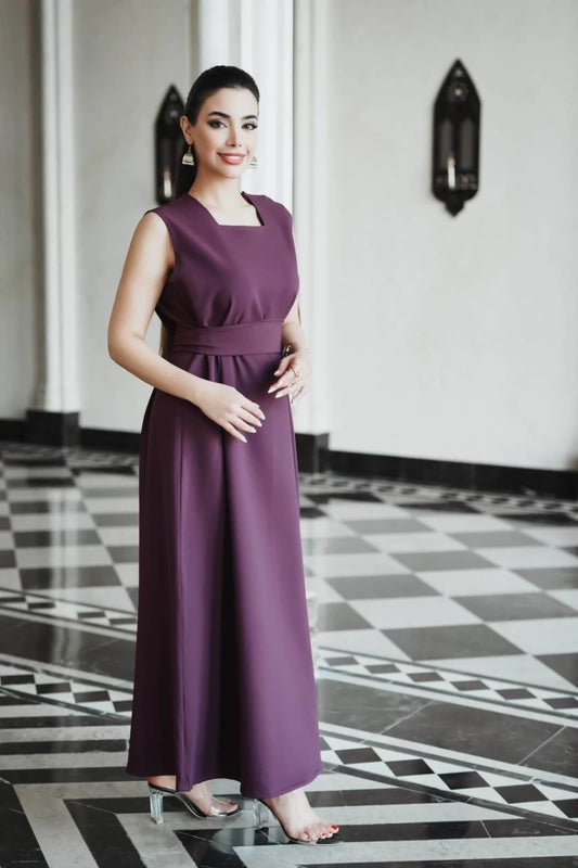 فستان كريب بورجوندي C:IB1041 بورجوندي 