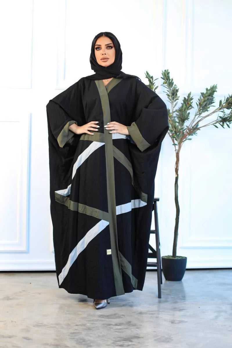 Crepe Free Size Abaya IB191 (Free size)
