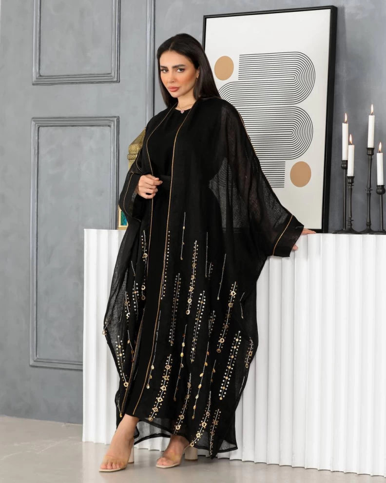 بشت أسود مع مصافحة IB137 أسود (مقاس حر) 