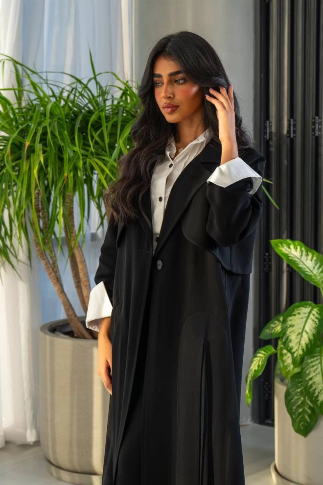 عباية بليزر سوداء IB237 