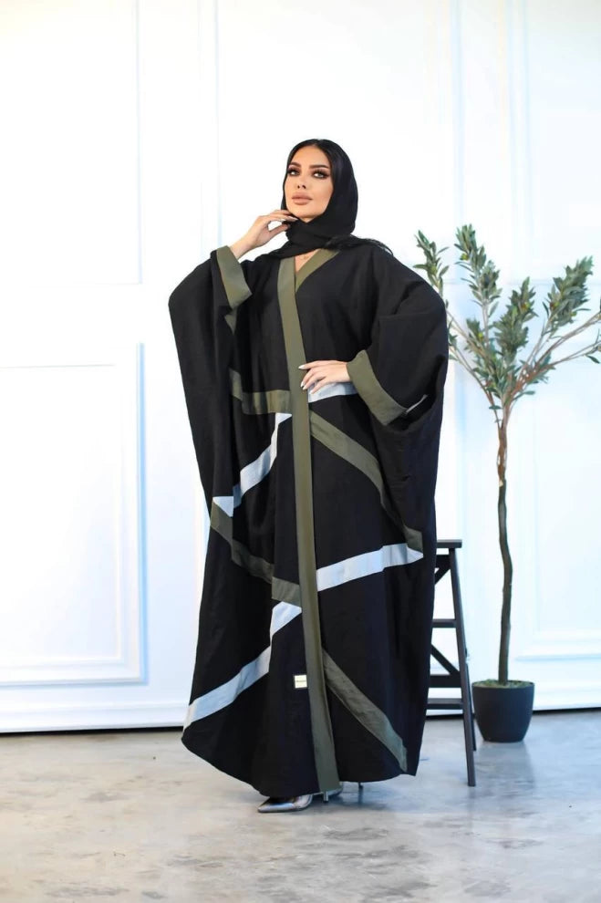 Crepe Free Size Abaya IB191 (Free size)