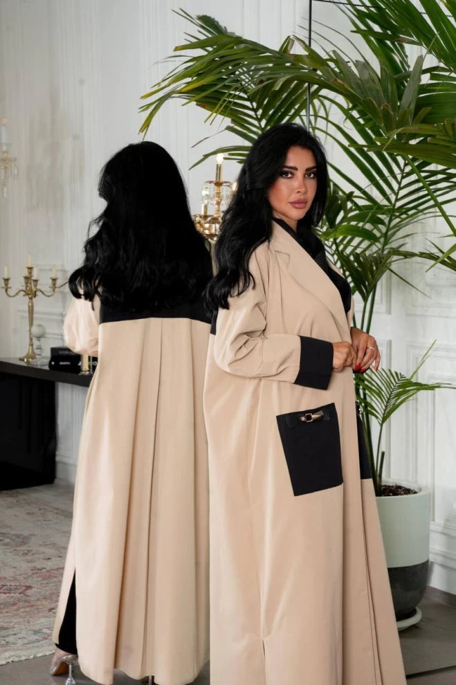 عبايه قطن بيج IB133 Beage