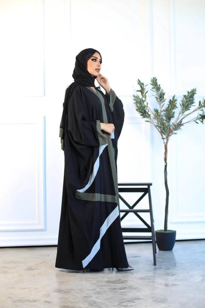 Crepe Free Size Abaya IB191 (Free size)