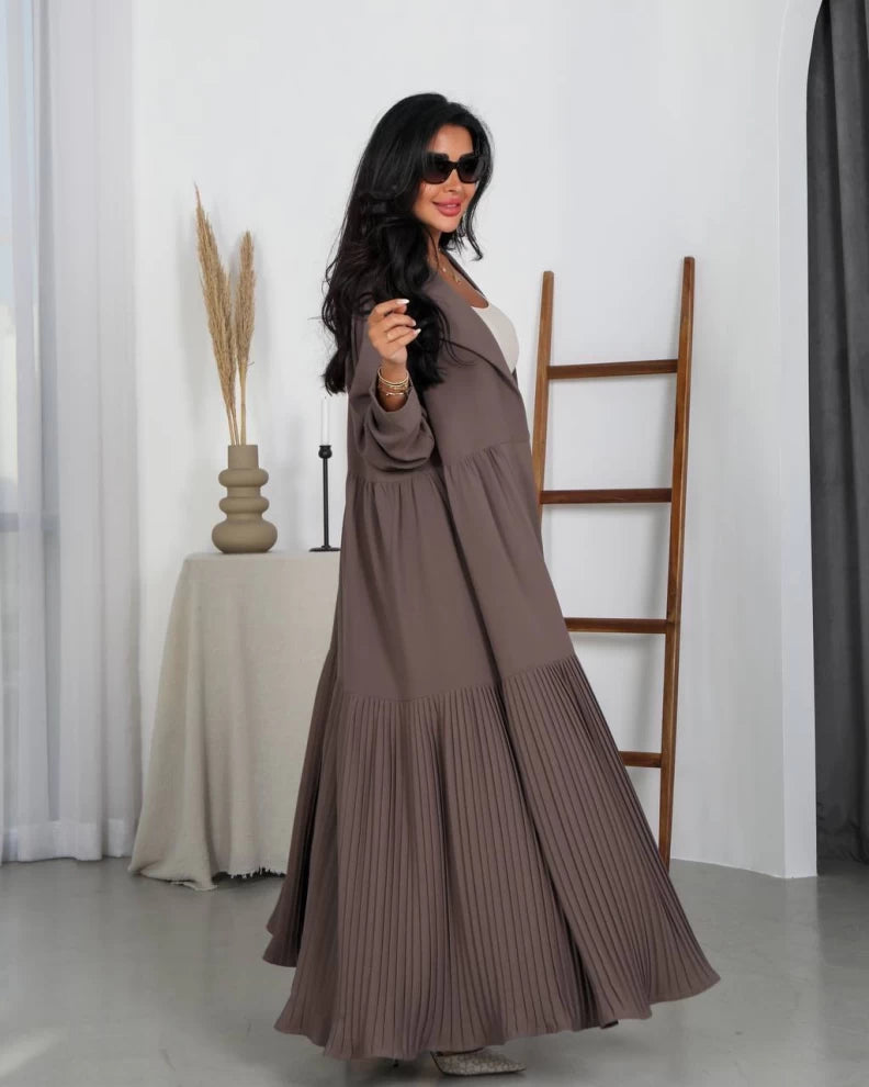 عباية كريب IB148 بني 