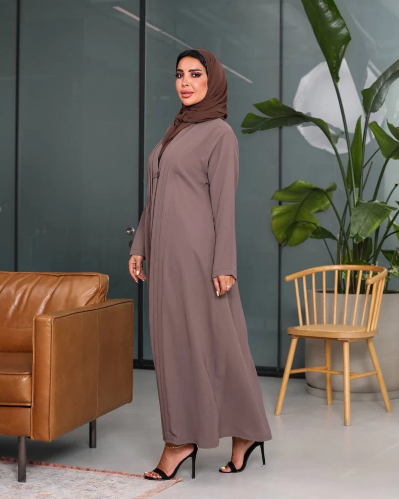 عباية بليزر كريب قهوة IB207 قهوة 