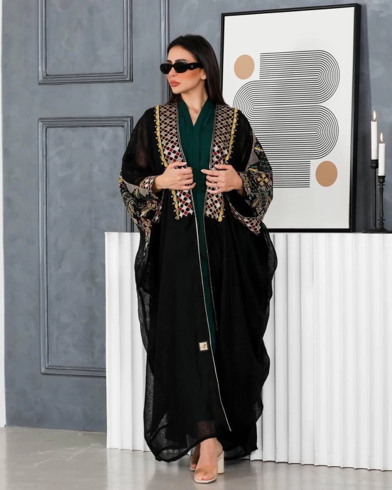 بشت لينن مع شك يدوي IB139 Black