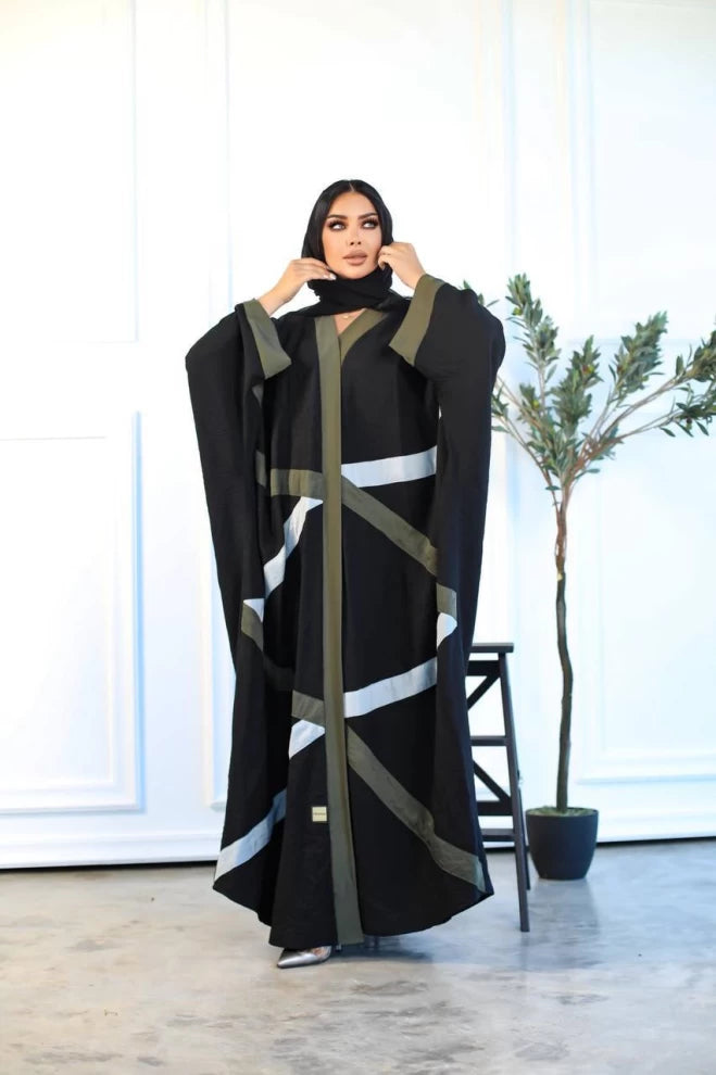 Crepe Free Size Abaya IB191 (Free size)