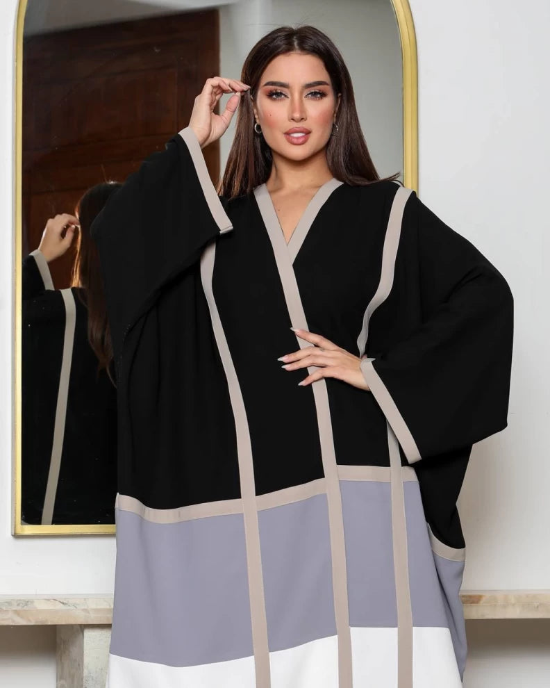 Abaya Crepe Free Size IB189 (Free size