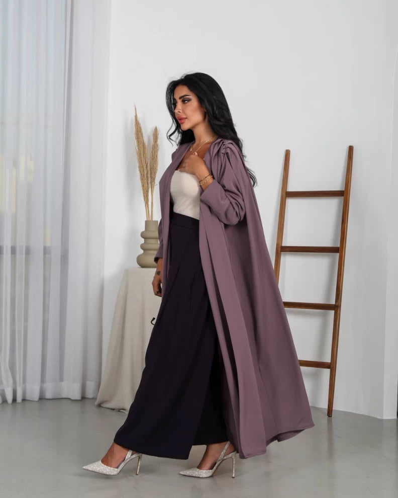 عبايه بخام انترنت فري سايز IB149 purple
