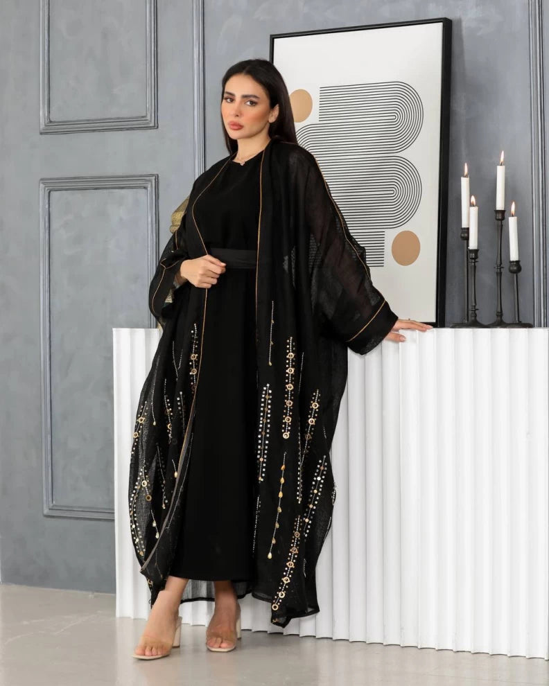 بشت أسود مع مصافحة IB137 أسود (مقاس حر) 