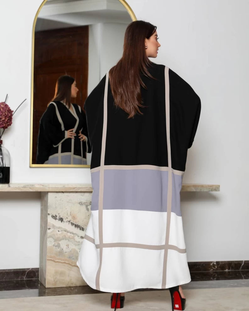 Abaya Crepe Free Size IB189 (Free size