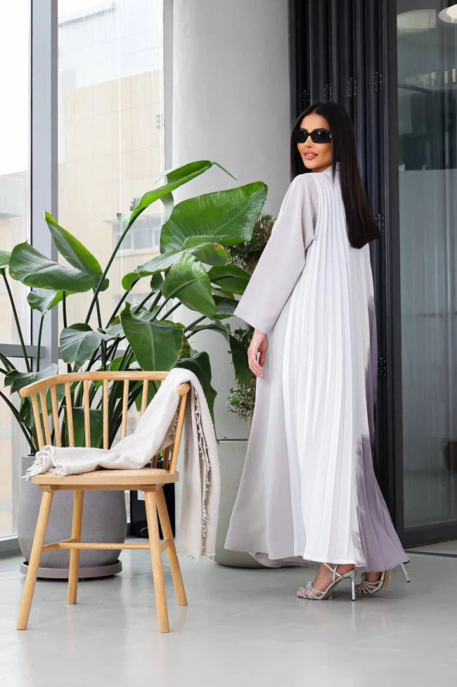 Beige Crepe Abaya IB157 Beage