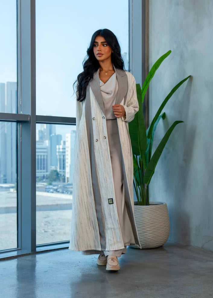 عباية بليزر بيج IB246 بيج 