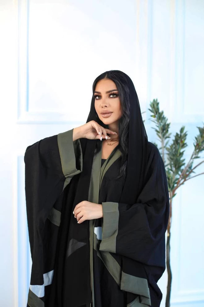 Crepe Free Size Abaya IB191 (Free size)