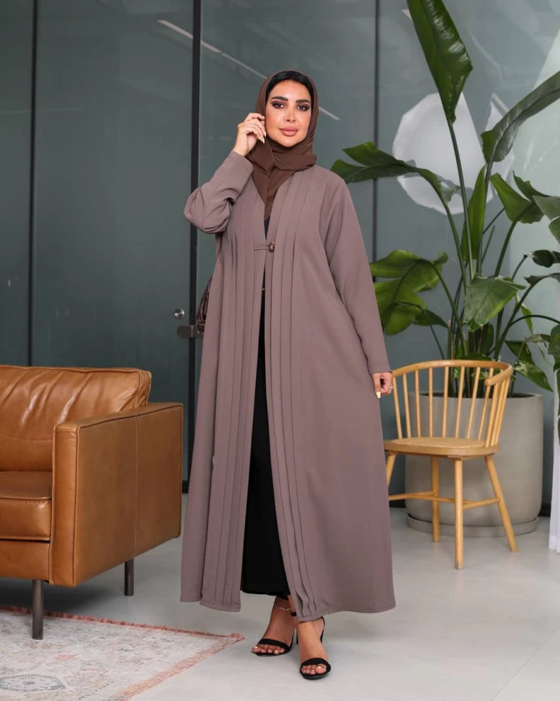 عباية بليزر كريب قهوة IB207 قهوة 
