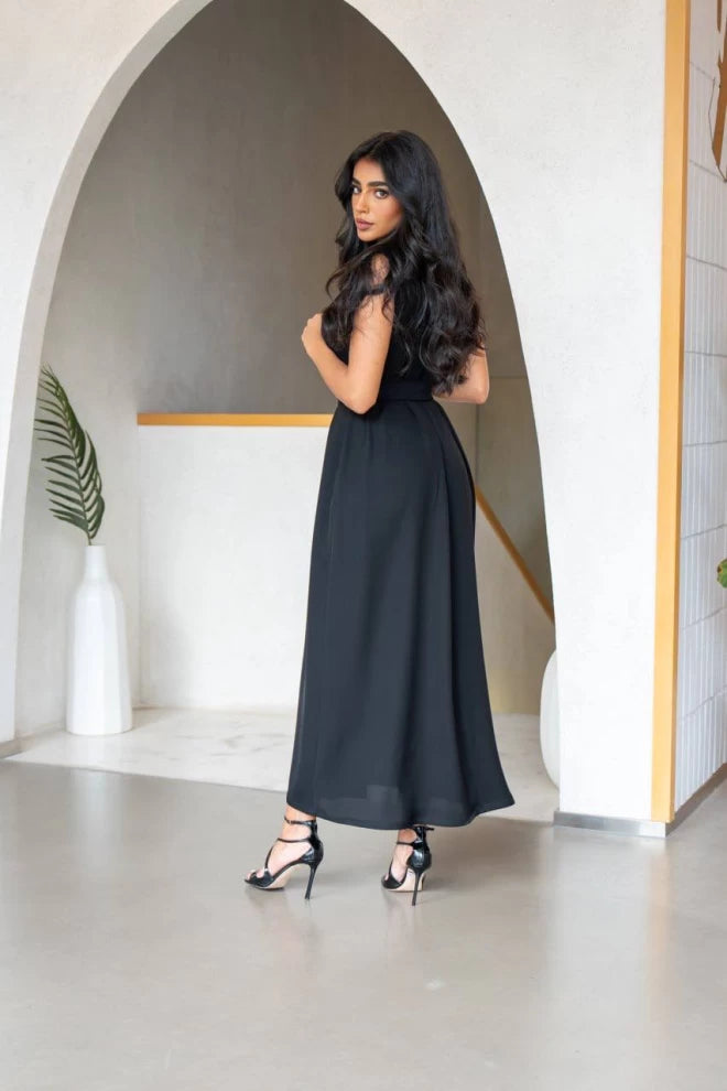 Black Crepe Dress IB1066 Black