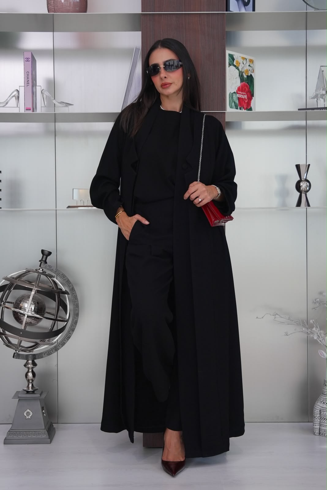 black crepe abaya.C:431