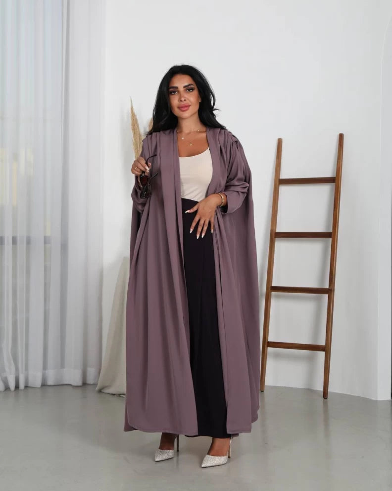 عباية مع انترنت مقاس حر خام IB149 بنفسجي (مقاس حر)