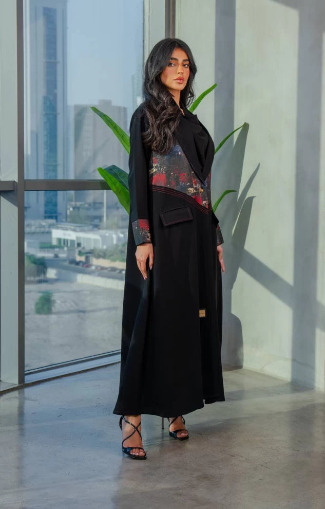عباية بليزر سوداء IB245 