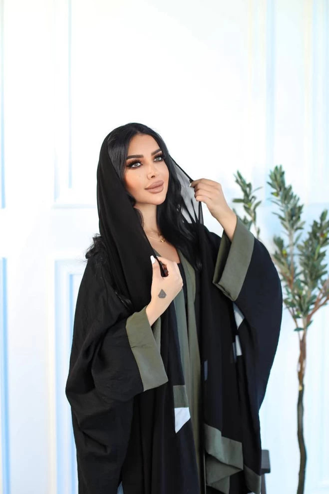 Crepe Free Size Abaya IB191 (Free size)