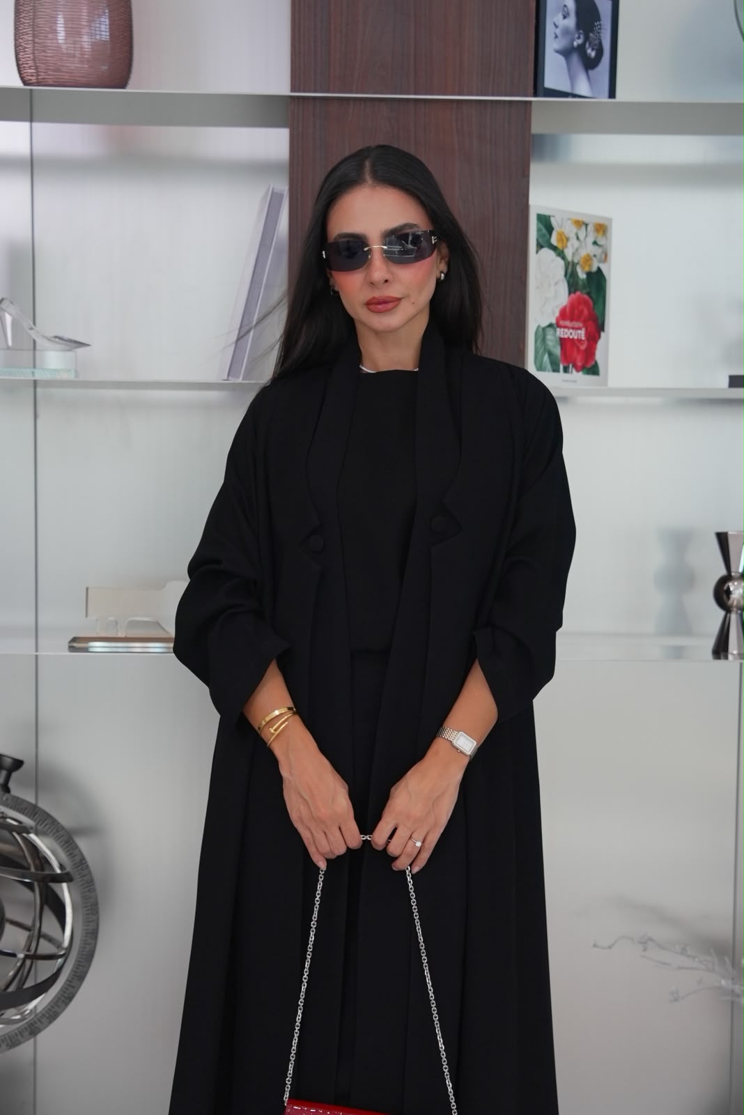 black crepe abaya.C:431