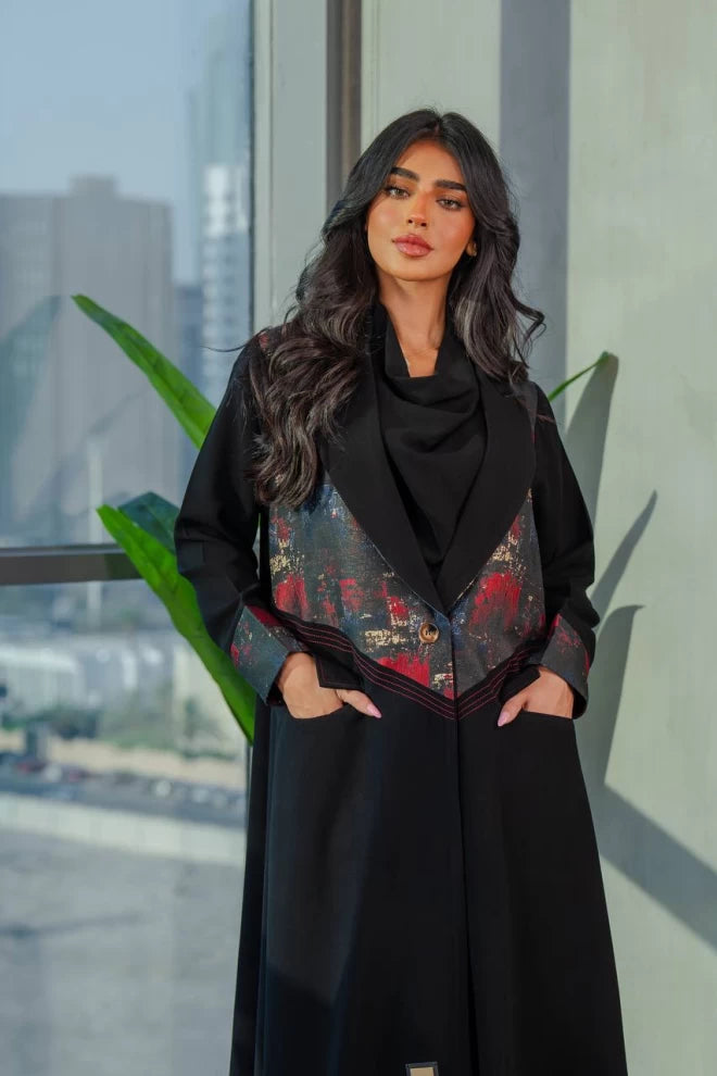 عباية بليزر سوداء IB245 