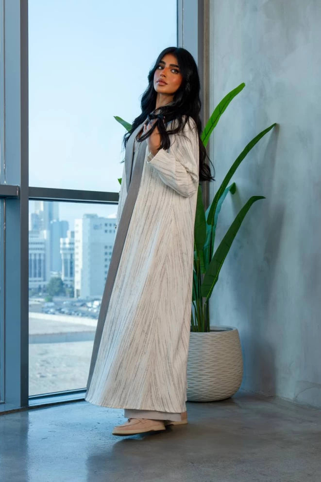 عباية بليزر بيج IB246 بيج 