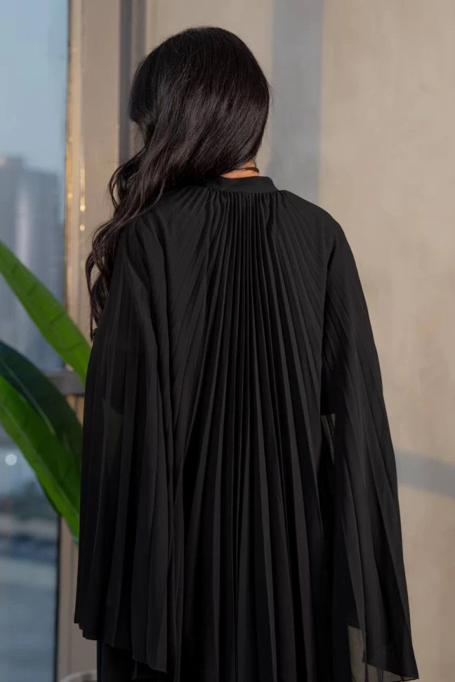 طقم بلوزة وفستان أسود IB241 أسود 