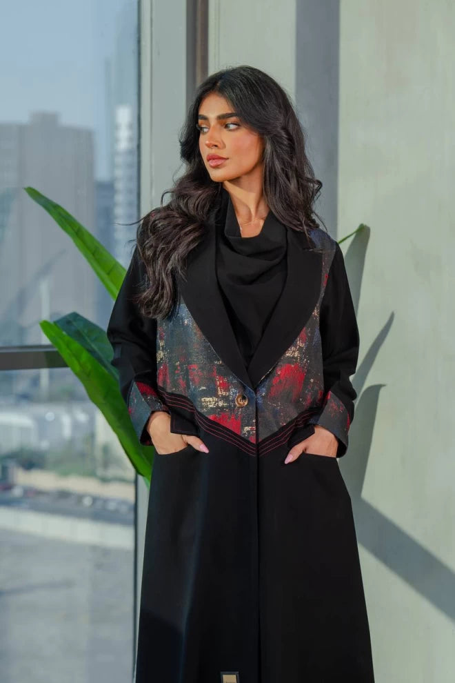 عباية بليزر سوداء IB245 