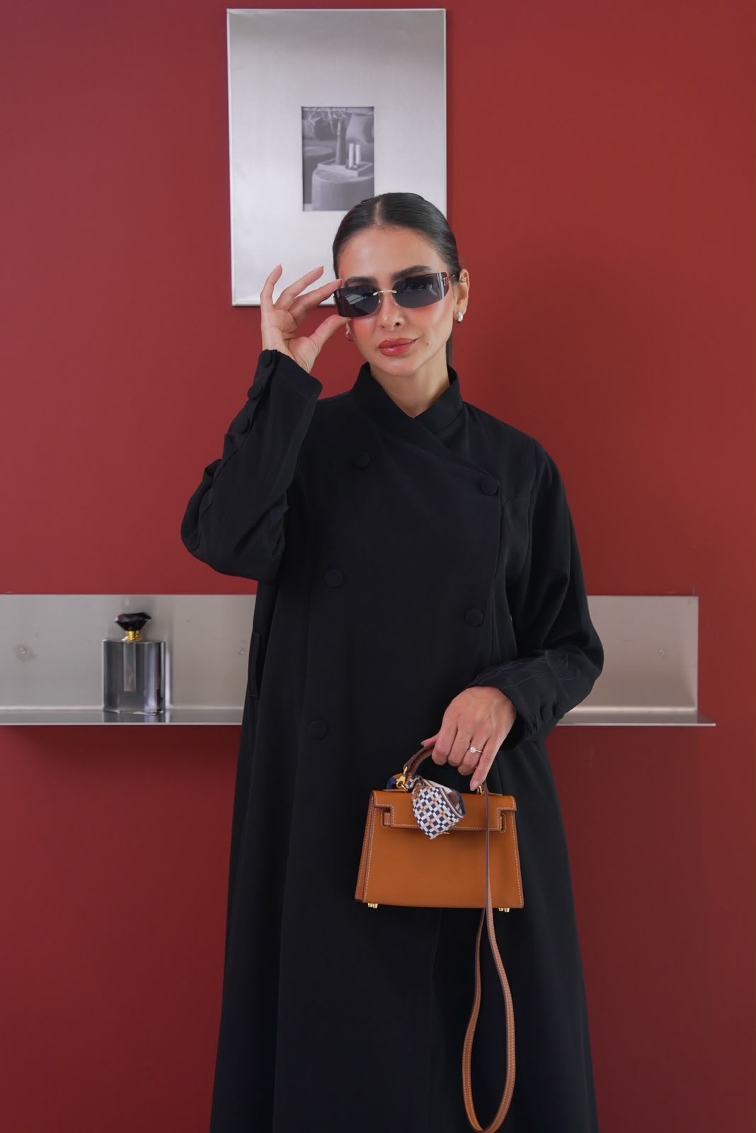 black crepe abaya.C:433