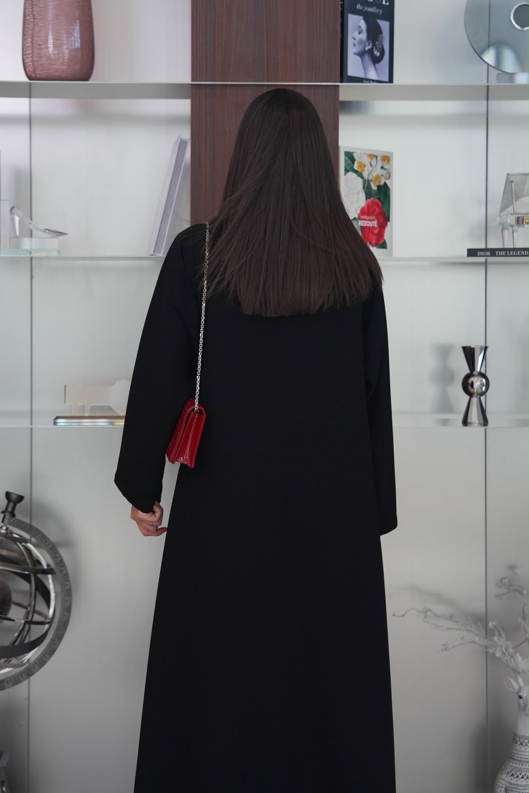 black crepe abaya.C:431