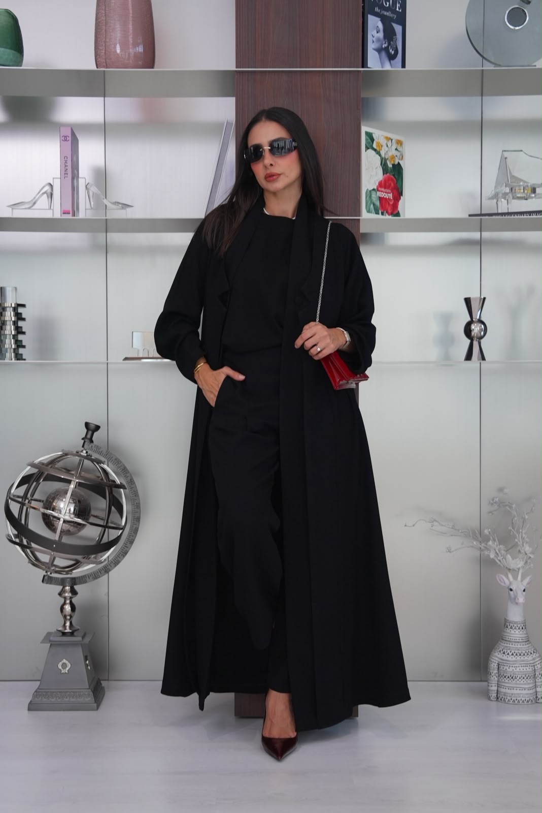 black crepe abaya.C:431