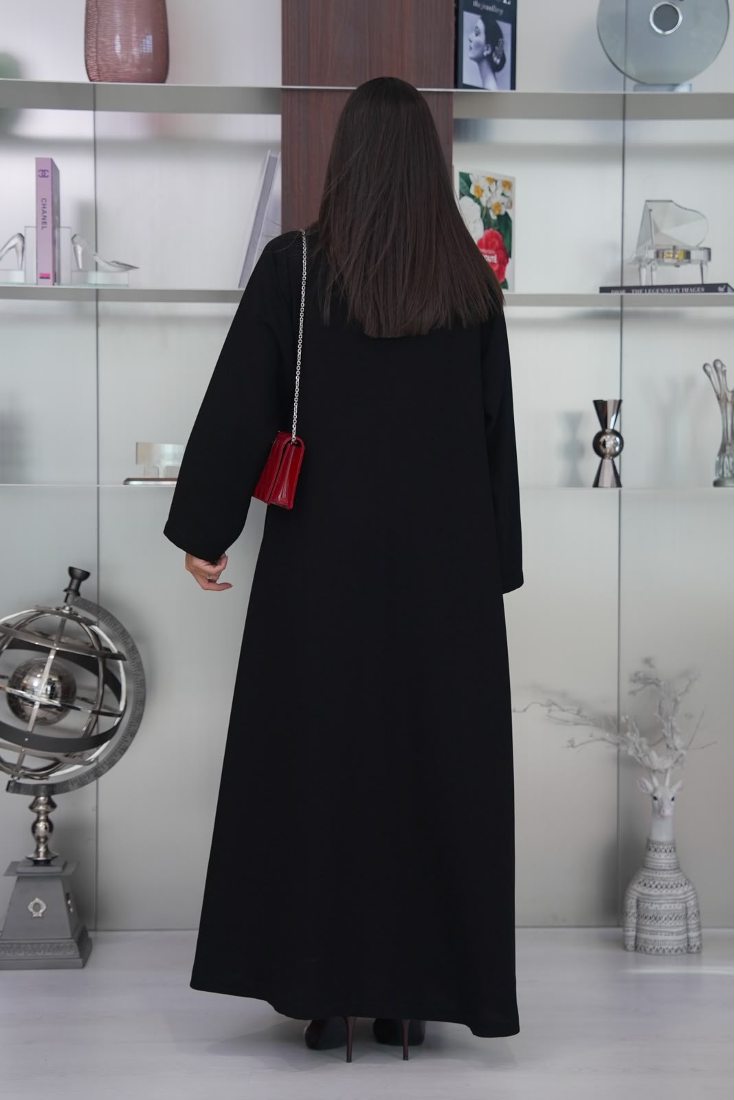 black crepe abaya.C:431
