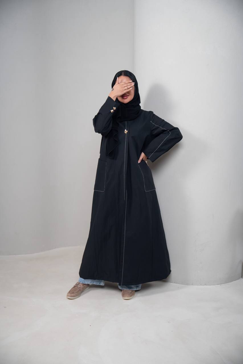 ترنش كوت باللون الاسود C:IB338