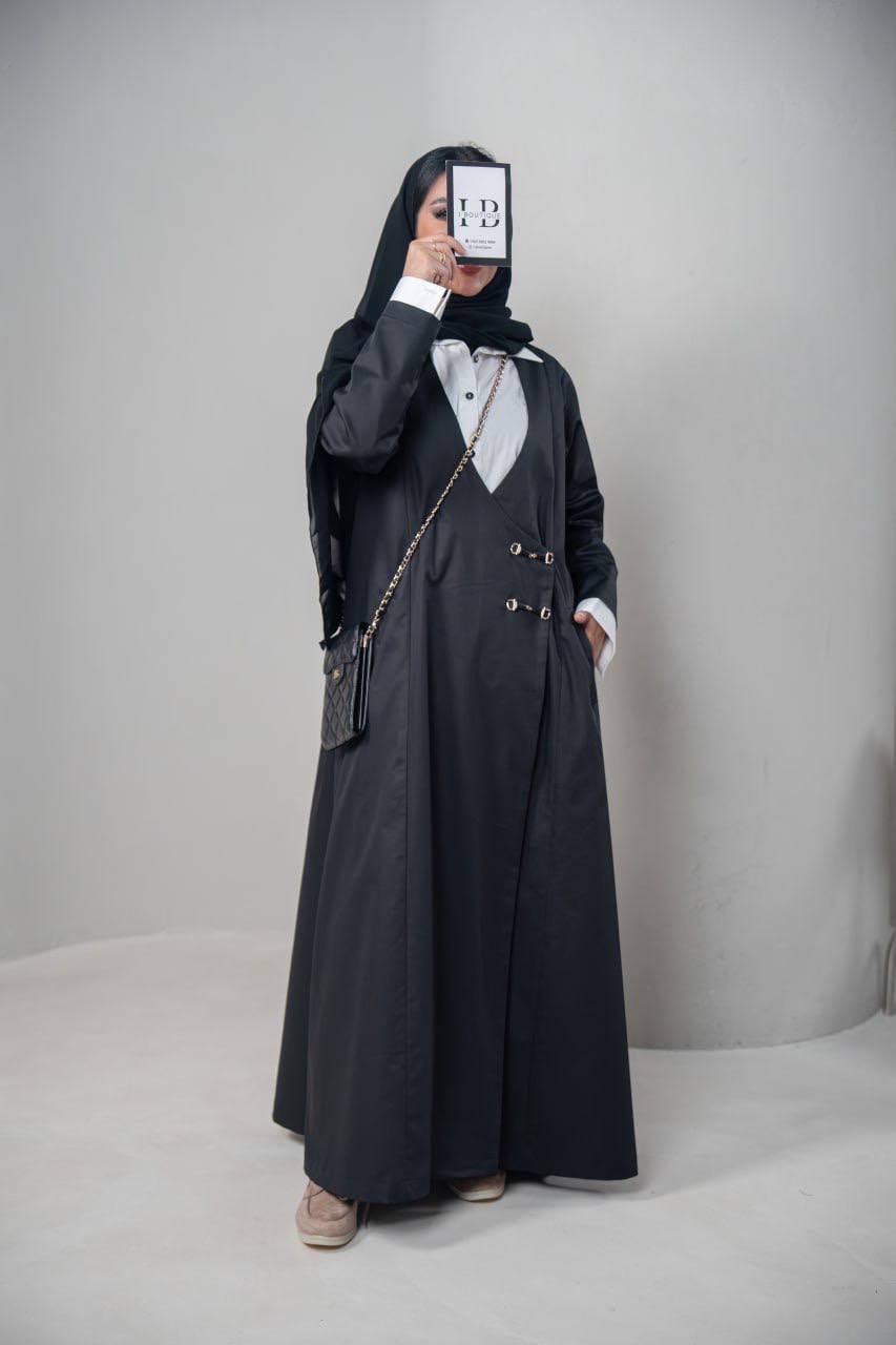 ترنش كوت عملي باللون الاسود C:IB339