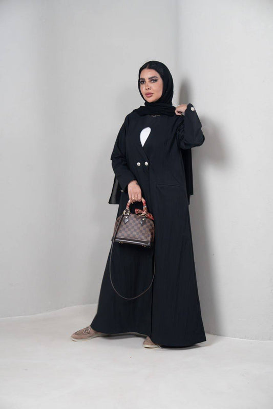 ترنش كوت باللون الاسود  C:IB342