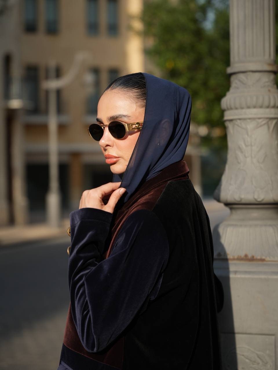 عباية بليزر مخمل . C:IB364